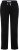Ulla Popken Side Stripe Adjustable Drawstring Waist Joggers Black - Jeans & Broeken in Grote Maten – Plus Size - 