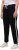 Ulla Popken Side Stripe Adjustable Drawstring Waist Joggers Black - Jeans & Broeken in Grote Maten – Plus Size - 