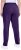 Ulla Popken Basic Drawstring Elastic Waist Cotton Blend Joggers Deep Violet - Jeans & Broeken in Grote Maten – Plus Size - 