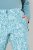 Ulla Popken Floral Print Ski Pants Ice Green - Skikleding - 