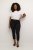 Kaffe Curve Ana Cropped Twill Jeggings Diepzwart - Jeans & Broeken in Grote Maten – Plus Size - 