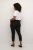 Kaffe Curve Ana Cropped Twill Jeggings Diepzwart - Jeans & Broeken in Grote Maten – Plus Size - 