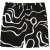 JP1880 Bermuda Shorts Soft Viscose All-over Print Black - Shorts - Grote Maten Korte Broeken Heren