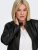 Only Carmakoma Robber Leather Jacket Black - Leren jassen - 