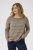 Kaffe Curve Linia Boatneck Pullover Morel Melange with Silver Lurex - Gebreide truien - 