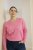 Kaffe Curve Emilia Pullover Pink Power Melange - Gebreide truien - 