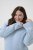 Kaffe Curve Jina Knit Pullover Powder Blue Melange - Gebreide truien - 