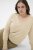 Kaffe Curve Lizzy Long Sleeve Pullover Feather Grey Melange - Gebreide truien - 