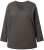 Ulla Popken Back To Basics V-Neck Relaxed Fit Cotton Tee Graphite Grey - T-shirts - 