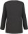 Ulla Popken Back To Basics V-Neck Relaxed Fit Cotton Tee Charcoal Grey Melange - T-shirts - 