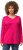 Ulla Popken Back To Basics V-Neck Relaxed Fit Cotton Tee Magenta Pink - T-shirts - 