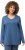 Ulla Popken Back To Basics V-Neck Relaxed Fit Cotton Tee Denim Blue - T-shirts - 