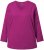 Ulla Popken Back To Basics V-Neck Relaxed Fit Cotton Tee Berry - T-shirts - 