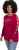 Ulla Popken Rhinestone Accent Statement Cutout Sleeve Stretch Knit Top Wine Red - Bedrukte T-shirts voor dames - 
