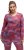 Ulla Popken Graphic Print Recycled Polyester Quick Dry Stretch Top Salsa Red - Bedrukte T-shirts voor dames - 