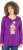 Ulla Popken Christmas Squirrel Long Sleeve Graphic Tee Dark Purple - Bedrukte T-shirts voor dames - 