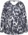 Ulla Popken Quick Drying Abstract Print Tee Black - Bedrukte T-shirts voor dames - 
