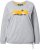 Ulla Popken Magic Feeling Long Sleeve Graphic Tee Light Grey Melange - Bedrukte T-shirts voor dames - 