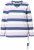 Ulla Popken Striped Knotted Hem Long Sleeve Tee Lavender - Bedrukte T-shirts voor dames - 