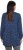Ulla Popken Pleated Confetti Print Long Sleeve Tee Ink Blue - Bedrukte T-shirts voor dames - 