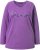 Ulla Popken Dream Rhinestone Lettering Long Sleeve Tee Light Plum - Bedrukte T-shirts voor dames - 