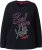 Ulla Popken Motivational Graphic Long Sleeve Tee Black - Bedrukte T-shirts voor dames - 