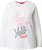 Ulla Popken Motivational Graphic Long Sleeve Tee Off-White - Bedrukte T-shirts voor dames - 