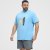 North Latitude T-Shirt Printed Turquoise - T-shirts - Grote Maten T-shirts Heren