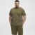 North Latitude T-shirt Allover Printed Green - T-shirts - Grote Maten T-shirts Heren