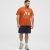 North Latitude T-Shirt Ice Cream Orange - T-shirts - Grote Maten T-shirts Heren