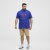North Latitude Polo Pique Print Short Sleeve Cobalt Blue - Polo shirts - Grote Maten Poloshirts Heren