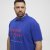 North Latitude Polo Pique Print Short Sleeve Cobalt Blue - Polo shirts - Grote Maten Poloshirts Heren