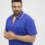 North Latitude Polo Pique V-Neck Blue - Polo shirts - Grote Maten Poloshirts Heren