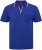 North Latitude Polo Pique V-Neck Blue - Polo shirts - Grote Maten Poloshirts Heren