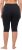 Ulla Popken Stretch Knit Bike Shorts Blue - Jeans & Broeken in Grote Maten – Plus Size - 
