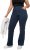 Ulla Popken Wide Leg Elastic Waist Mary Fit Marlene Stretch Jeans Denim Blue - Jeans & Broeken in Grote Maten – Plus Size - 
