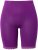 Ulla Popken Lace Hem Stretch Viscose Knit Bicycle Length Lounge Shorts Purple - Jeans & Broeken in Grote Maten – Plus Size - 