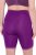Ulla Popken Lace Hem Stretch Viscose Knit Bicycle Length Lounge Shorts Purple - Jeans & Broeken in Grote Maten – Plus Size - 