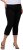 Ulla Popken Mony Stretch Capri Pants Black - Jeans & Broeken in Grote Maten – Plus Size - 