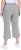 Ulla Popken Cool Linen Elastic Waist Capri Pants Light Grey Melange - Jeans & Broeken in Grote Maten – Plus Size - 