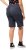 Ulla Popken Frayed Hemline Elastic Waistband Bermuda Shorts Navy - Jeans & Broeken in Grote Maten – Plus Size - 