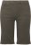 Ulla Popken Frayed Hemline Elastic Waistband Bermuda Shorts Loden Green - Jeans & Broeken in Grote Maten – Plus Size - 
