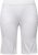 Ulla Popken Frayed Hemline Elastic Waistband Bermuda Shorts Snow White - Jeans & Broeken in Grote Maten – Plus Size - 