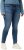 Ulla Popken Textured Stripe Sarah Slim Fit Jeans Blue - Jeans & Broeken in Grote Maten – Plus Size - 