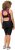 Ulla Popken Functional Padded Zip Front Cycling Leotard Black - Jeans & Broeken in Grote Maten – Plus Size - 