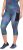 Ulla Popken Quick Dry Cropped Geometric Print Leggings Grey - Jeans & Broeken in Grote Maten – Plus Size - 