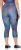 Ulla Popken Quick Dry Cropped Geometric Print Leggings Grey - Jeans & Broeken in Grote Maten – Plus Size - 