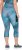 Ulla Popken Quick Dry Cropped Geometric Print Leggings Blue - Jassen - 