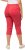 Ulla Popken Stretch Fit Raw Hem Capris Dark Coral - Jeans & Broeken in Grote Maten – Plus Size - 