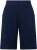 Ulla Popken Muslin Elastic Waist Wide Leg Shorts Blue - Jeans & Broeken in Grote Maten – Plus Size - 